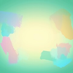 Obraz premium Abstract design with lively soft brush touches. Colorful pastel watercolor background with artistic brush frame.