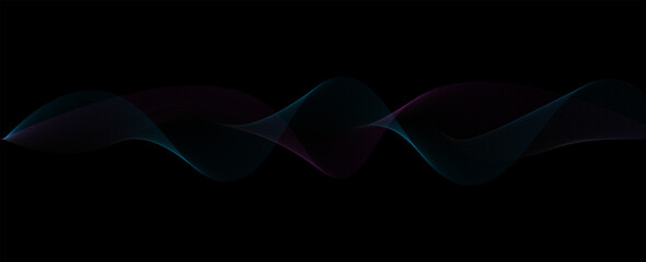 Background template with colorful wavy lines illustration. vectors