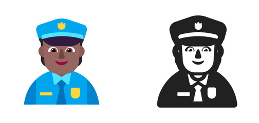 Police Officer Dark Skin