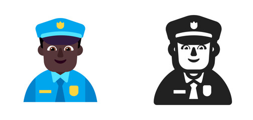 Police Officer Dark Skin