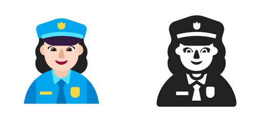 Police Officer Dark Hair