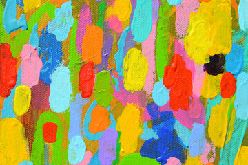 Colour of Happiness. Original Abstract Painting.