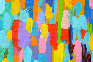 Colour of Happiness. Original Abstract Painting.