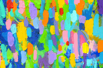 Colour of Happiness. Original Abstract Painting.