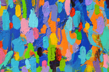 Colour of Happiness. Original Abstract Painting.