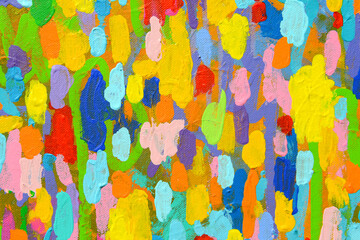 Colour of Happiness. Original Abstract Painting.