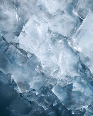 Obraz premium Elegant Ice Cubes Texture Background Crystal Clear Visual Depth