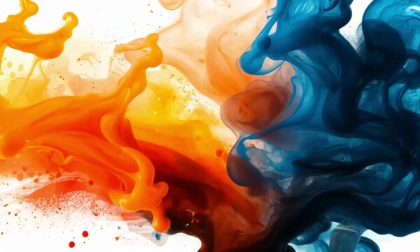 Abstract runner in motion, vibrant colors.