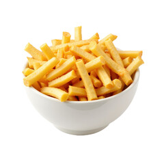 Fresh, crispy cheese sticks served in a white bowl, appetizing ready.