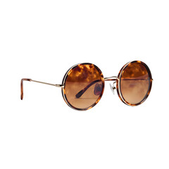Stylish round sunglasses isolated on a transparent background