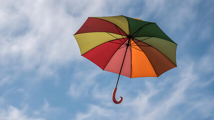 umbrella on blue sky