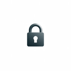 Naklejka premium A sleek, modern padlock symbolizing security and protection in the digital age.