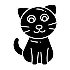 Kitten glyph icon