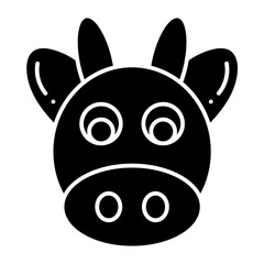 Calf glyph icon