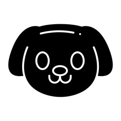 puppy glyph icon