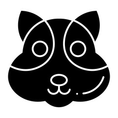 Hamster glyph icon