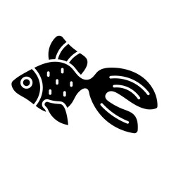 Goldfish glyph icon