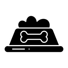 Dog Bowl glyph icon