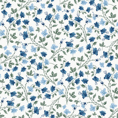 small flower seamless pattern on white  background