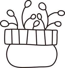 Fruity Plant in Column Pot Doodle

