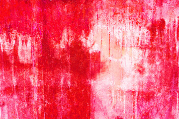 Dark red blood on old wall for halloween concept