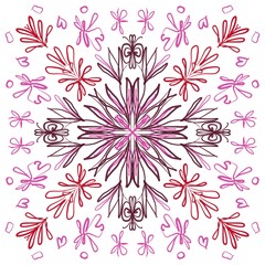 abstract floral background isolated on white background