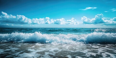 Obraz premium Dreamlike Ocean Wave Formations