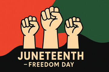 Juneteenth Freedom Day fist up