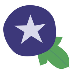 シンプルな朝顔のイラスト