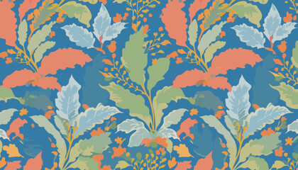 Colorful Abstract Brush Stroke Painting Seamless Pattern &ndash; Artistic Modern Background Design