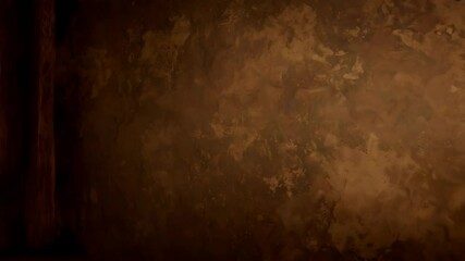 Abstract brown and tan textured studio backdrop with floor, neutral artistic wall, empty surface for product presentations or artistic compositions - Powered by Adobe