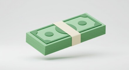 Stack of money illustration