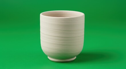 Minimalist white ceramic pot ideal for branding, creative web backgrounds, or marketing visuals in lifestyle or home decor content.