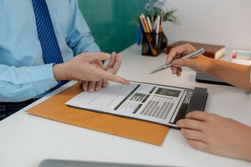 the head of human resources at an accounting firm is interviewing a candidate for a marketing...