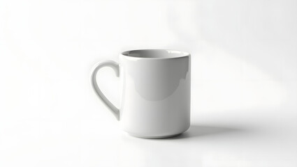 Obraz premium Ceramic mug mockup on white background 