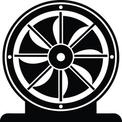 Obraz premium Cooling Fan Vector Art, Fan Icon Vector