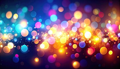 Colorful abstract bokeh lights