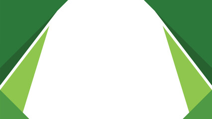 abstract green background design. modern green background template. green geometric frame. green geometric background with white central space
