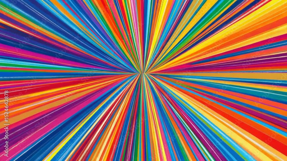 Poster dynamic abstract colorful explosion: a vibrant background with radial burst effect