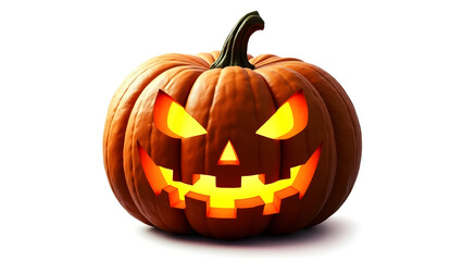 Halloween pumpkin isolated on white background
