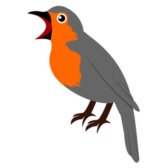 Bird art vector illustration.