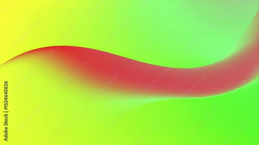 Aufkleber abstract background with orange and green gradient wavy lines fluid design bright backdrop template 