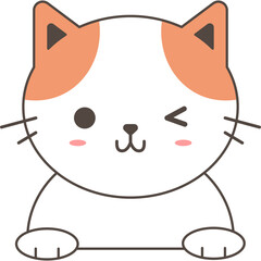 Cute cat vector set