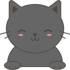 Cute cat vector set