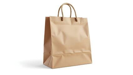 Eco-friendly brown shopping bag mockup