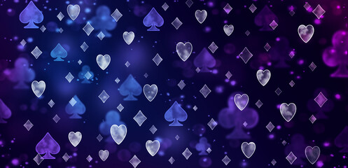 The Abstract poker blurred pattern.