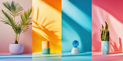 Vibrant Color Gradient Compositions
