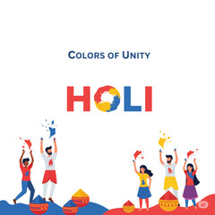 Fototapeta premium Holi – The Festival of Colors, Joy, and Unity