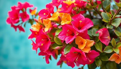 Obraz premium Vibrant bougainvillea blooms arranged in a breathtaking bouquet, beauty, pink