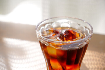 氷の入ったアイスコーヒー　イメージ